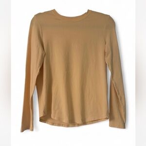 lululemon athletica Long Sleeve Tee in Tan